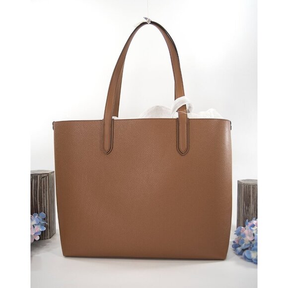 Michael Kors Luggage Leather Eliza XL Extra Large Reversible Tote Bag NWT - Picture 4 of 8